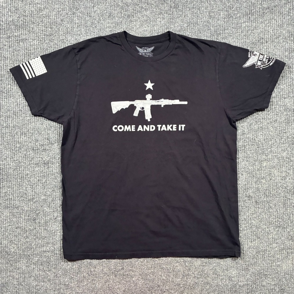 We The People Holsters Mens T-Shirt Size XL Black Come And Take It Rifle Graphic